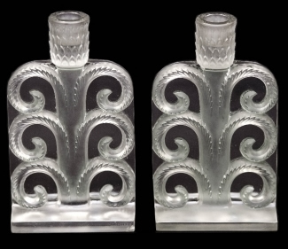R. Lalique Volutes Candleholder
