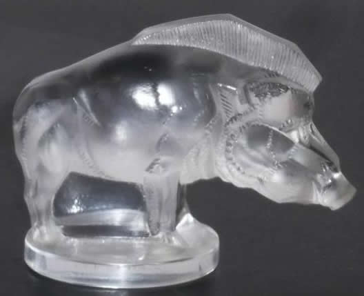 R. Lalique Wild Boar Mascotte