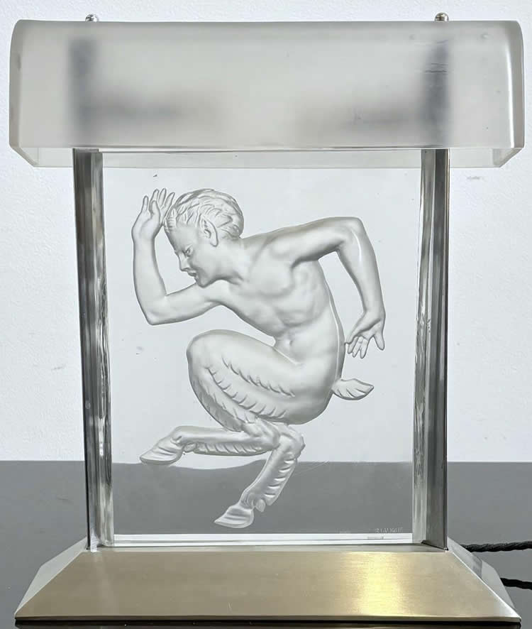 Rene Lalique Lamp Faune