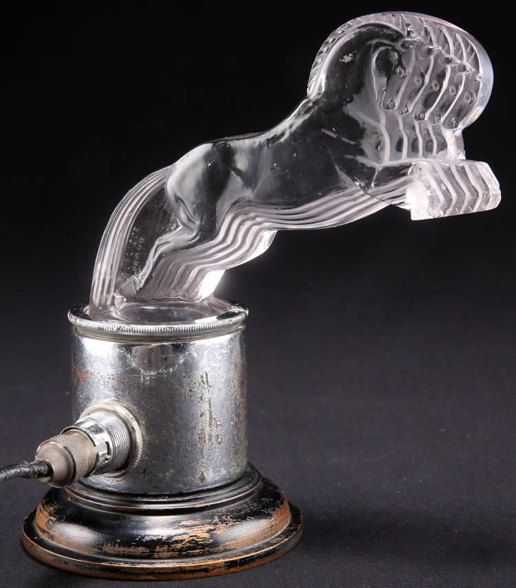 R. Lalique 5 Horses Car Mascot