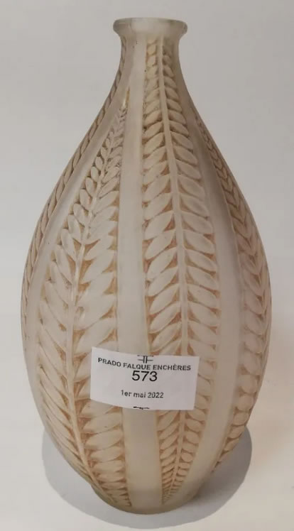 R. Lalique Acacia Vase