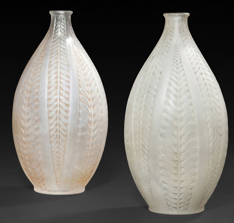 R. Lalique Acacia Vase