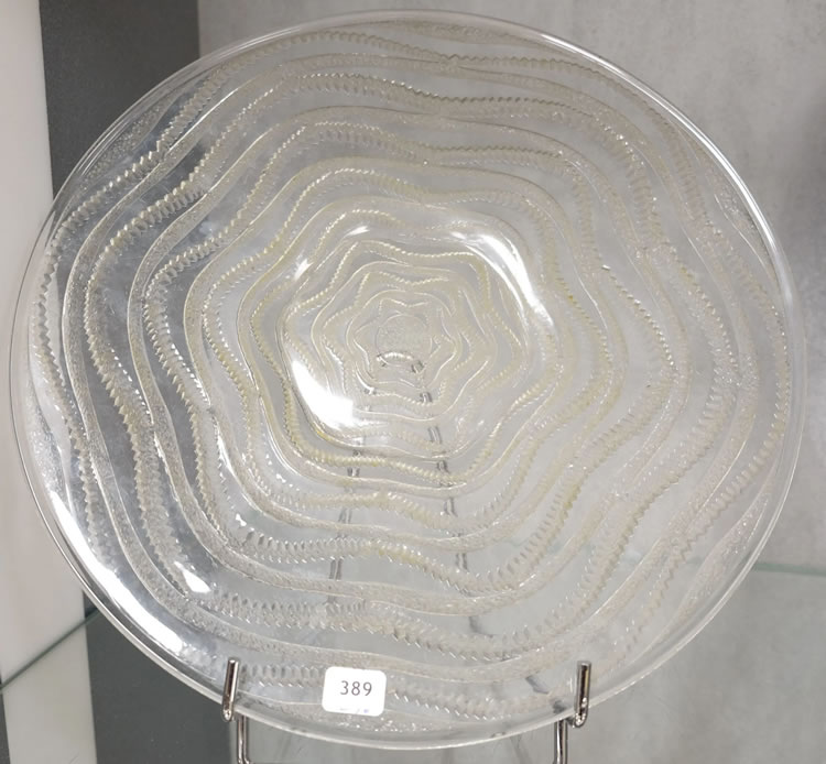 R. Lalique Annecy Plate