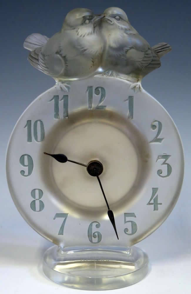 R. Lalique Antoinette Clock