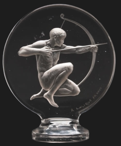 R. Lalique Archer Hood Ornament