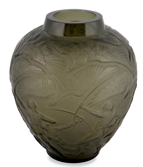 R. Lalique Archers Vase