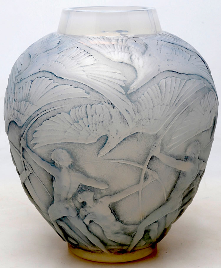 R. Lalique Archers Vase