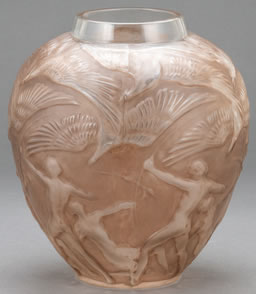 R. Lalique Archers Vase