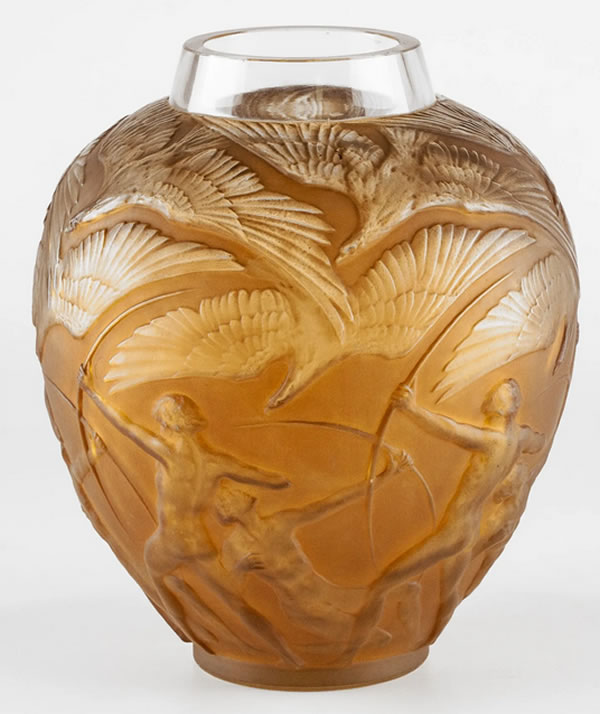 R. Lalique Archers Vase