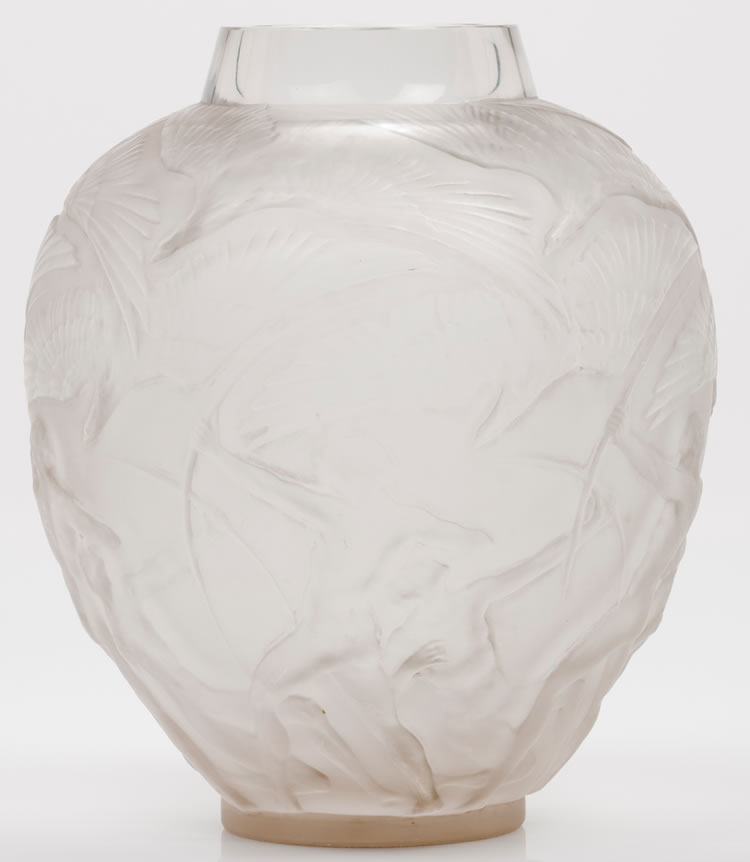 R. Lalique Archers Vase