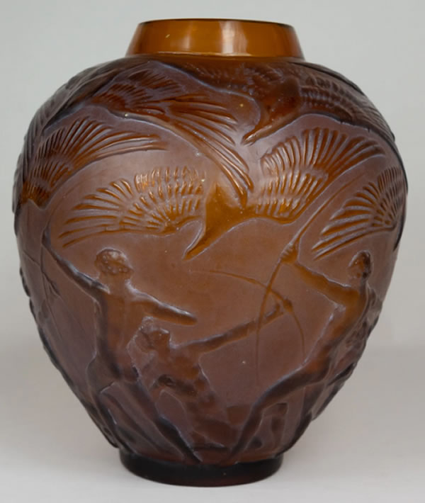 R. Lalique Archers Vase