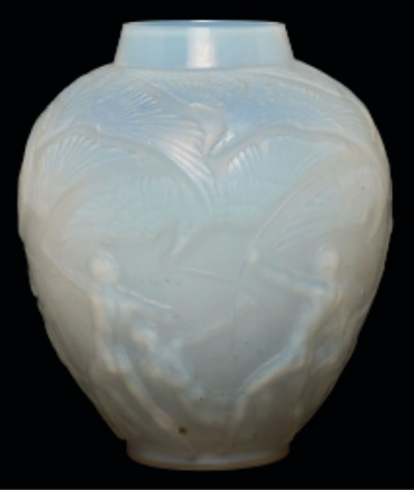 R. Lalique Archers Vase