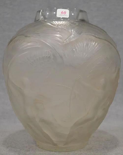 R. Lalique Archers Vase