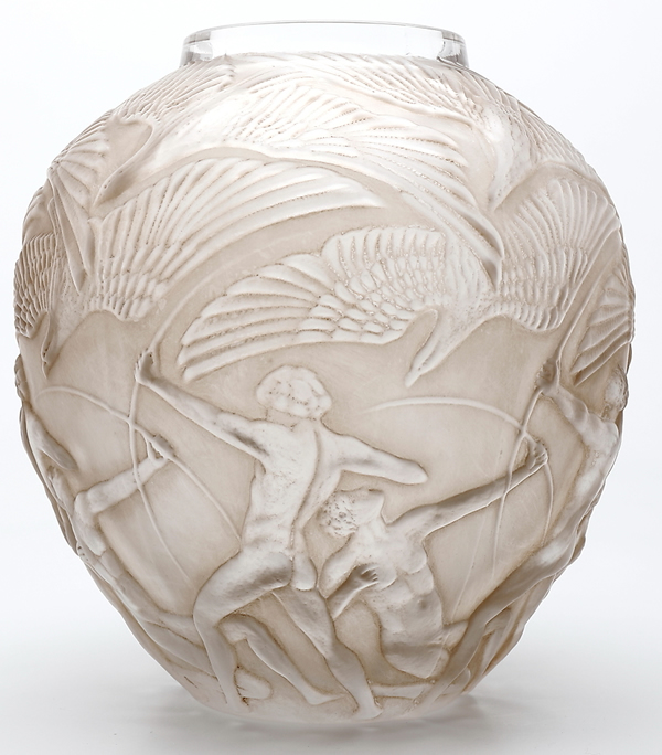 R. Lalique Archers Vase