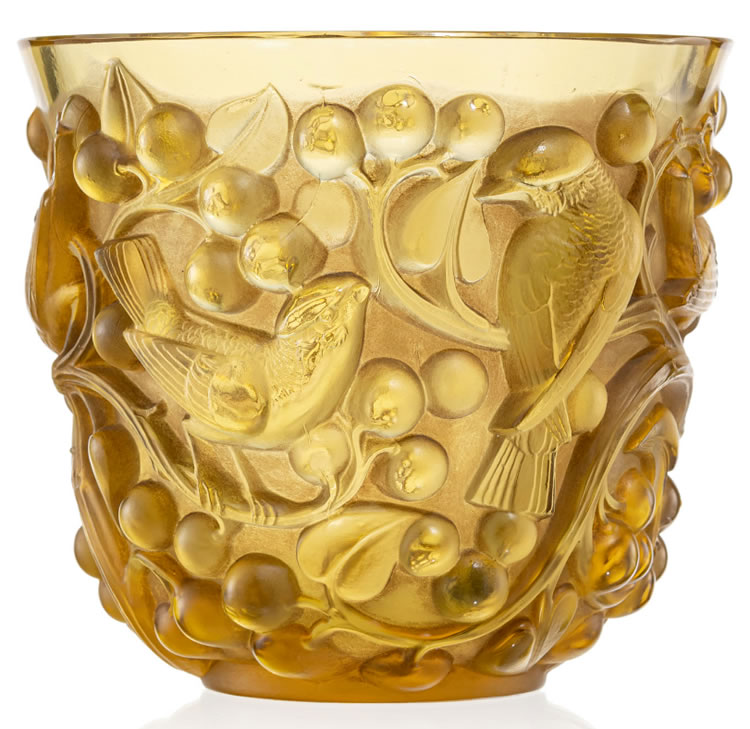 R. Lalique Avallon Vase