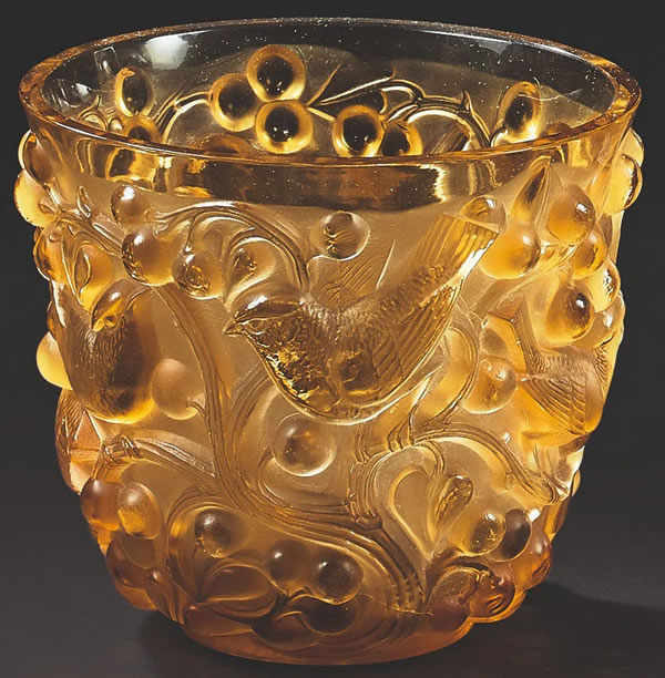 R. Lalique Avallon Vase