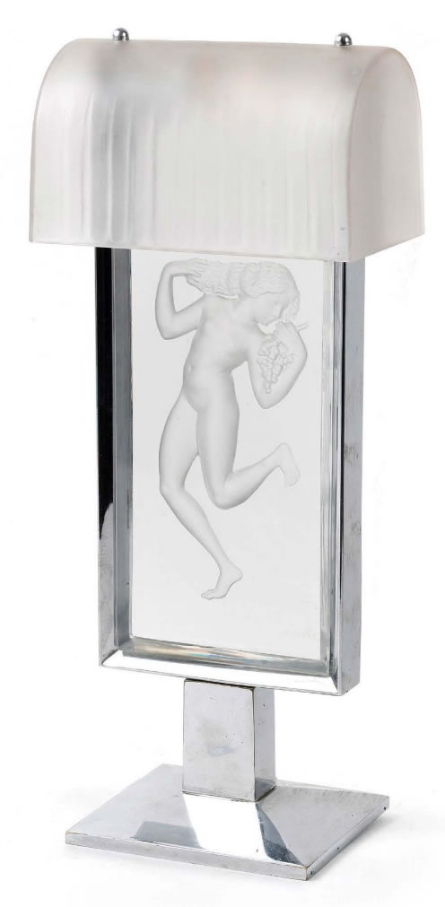 R. Lalique Bacchante-2 Lamp