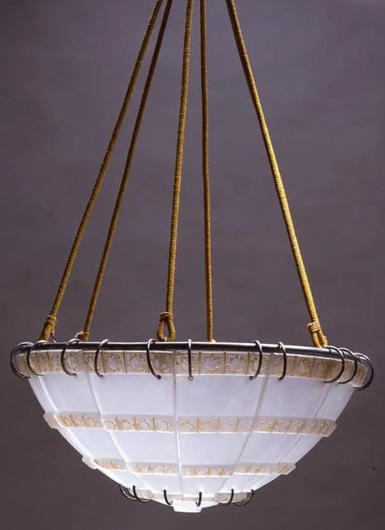 Rene Lalique Bandes de Roses Chandelier