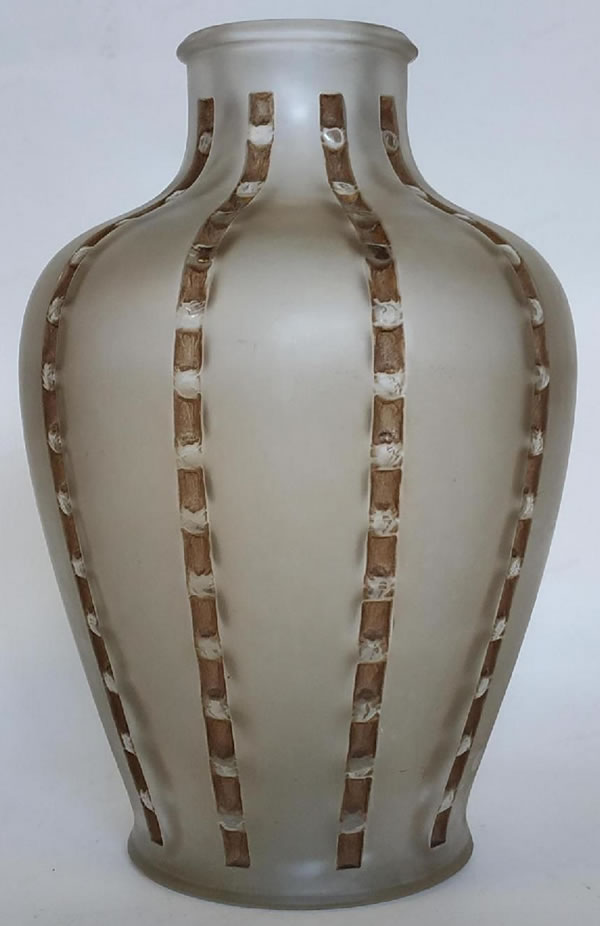 R. Lalique Bandes De Roses Vase