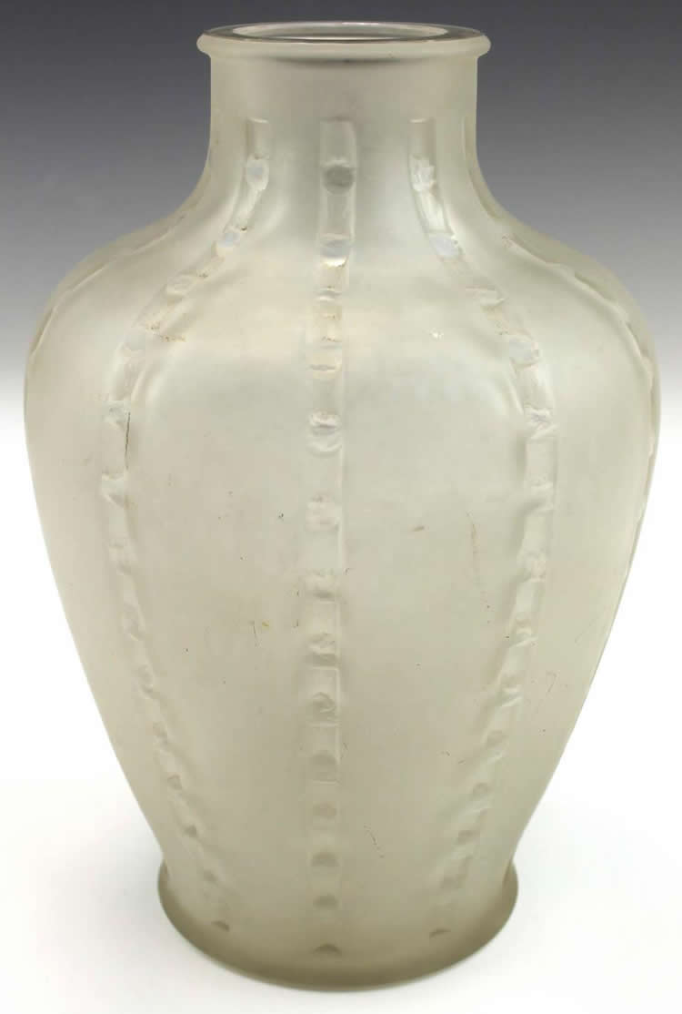 R. Lalique Bandes De Roses Vase