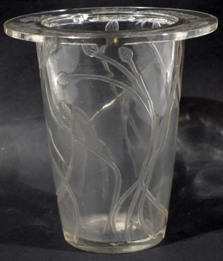 R. Lalique Bordure Bluets Vase