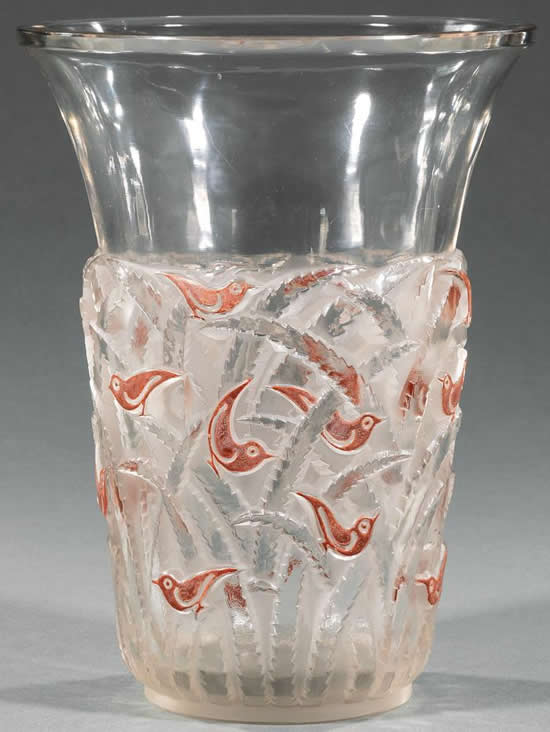 R. Lalique Borneo Vase