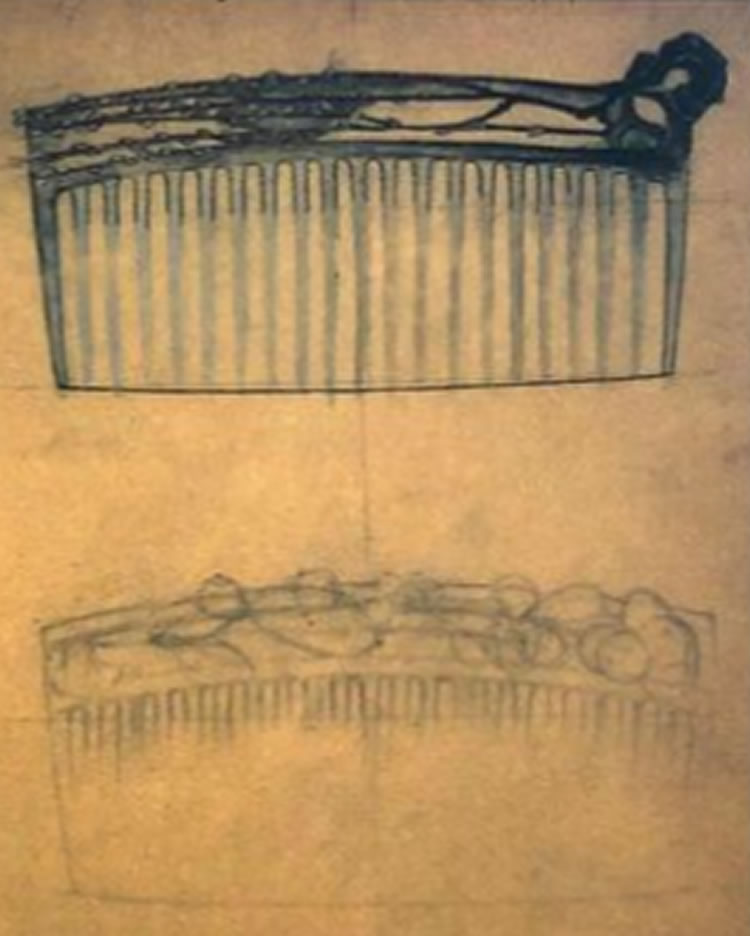 R. Lalique Branche de Saule Comb 4 of 4