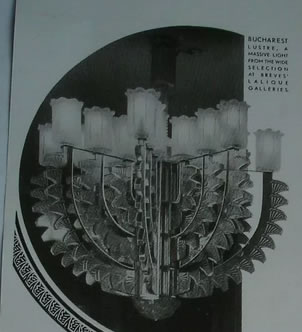 Rene Lalique Bucarest Chandelier