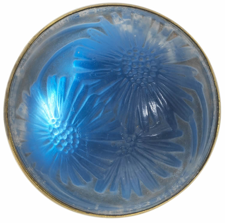 R. Lalique Cabochon Marguerites Brooch