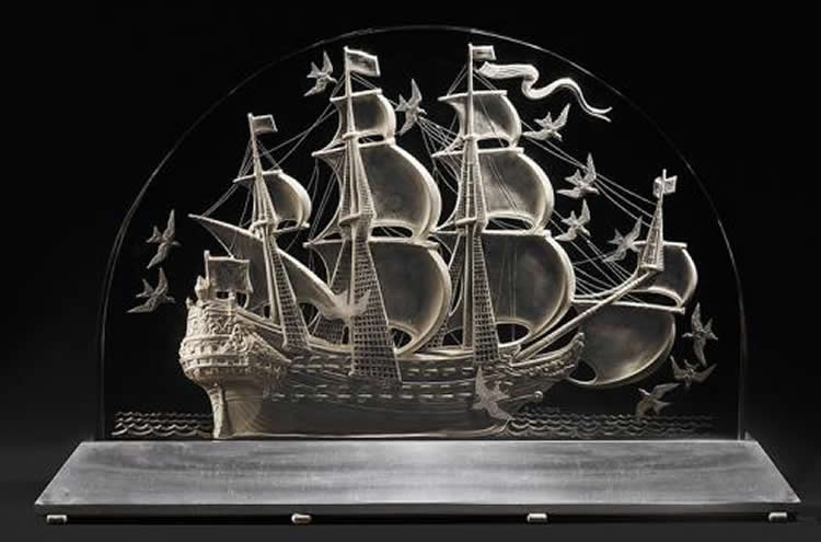 Rene Lalique Caravelle-2 Decoration