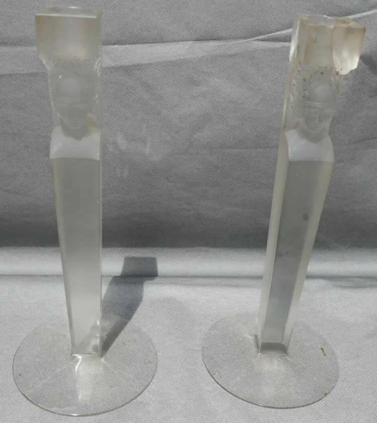 R. Lalique Cariatide Candleholder