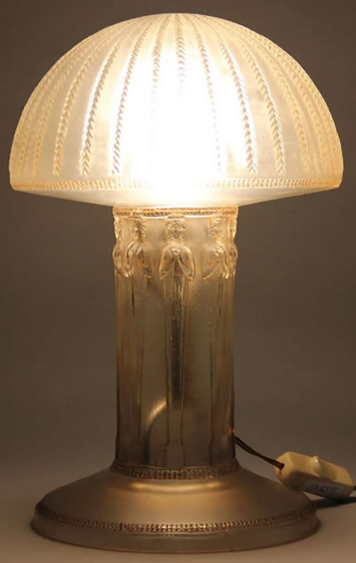 R. Lalique Cariatides Lamp