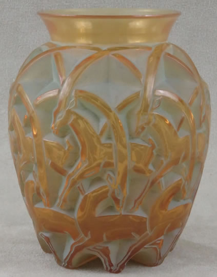 R. Lalique Chamois Vase