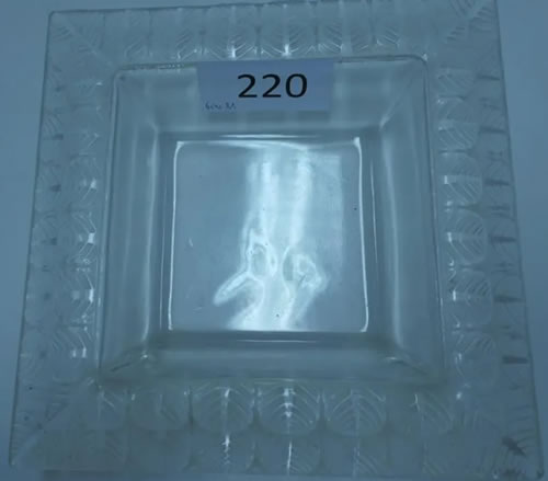 R. Lalique Charme Square Bowl