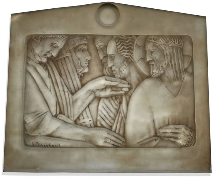 Rene Lalique Chemin De Croix Panel