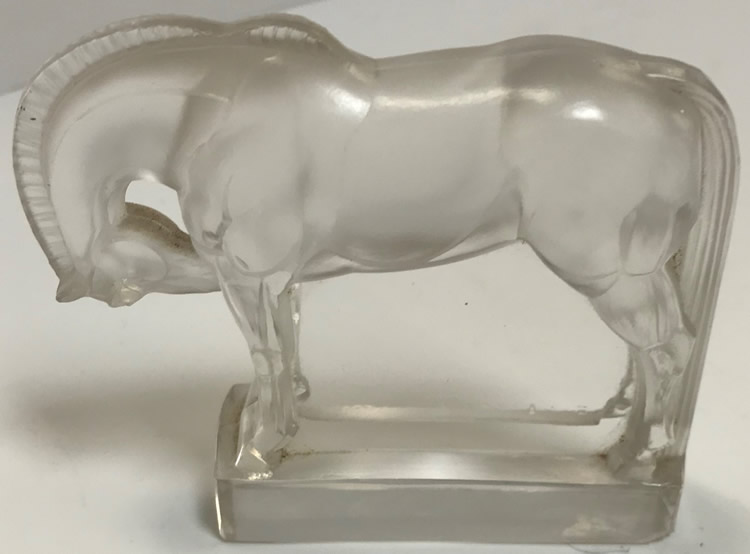 R. Lalique Cheval Paperweight