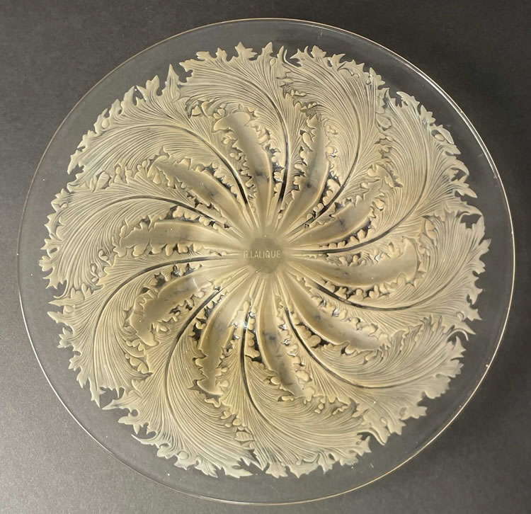 R. Lalique Chicoree Plate
