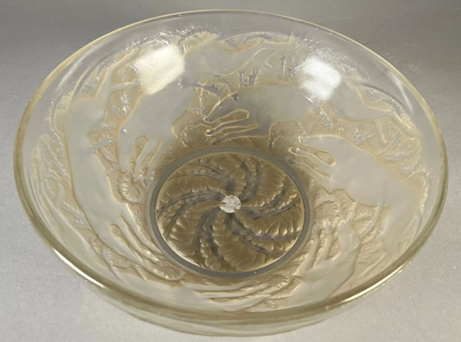 R. Lalique Chiens Bowl