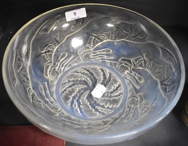 R. Lalique Chiens Bowl