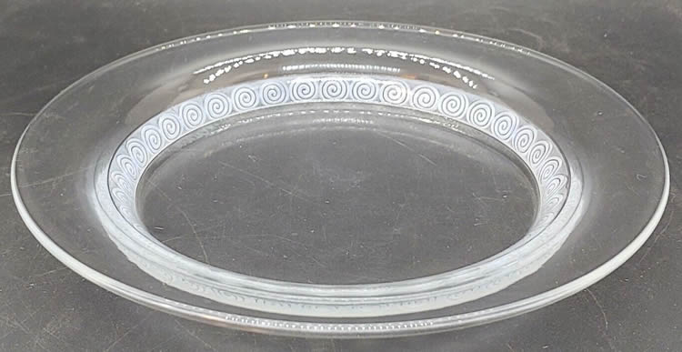 Rene Lalique Chinon Plate 