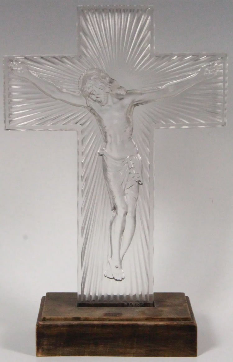R. Lalique Christ Statue