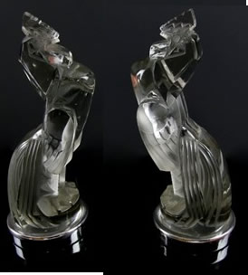 R. Lalique Cockerel Bookend