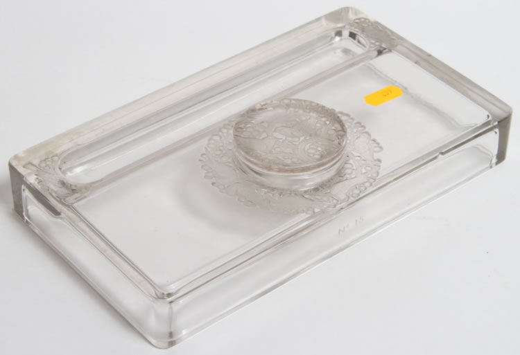 R. Lalique Colbert Inkwell