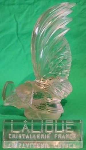 R. Lalique Coq Nain Car Mascot