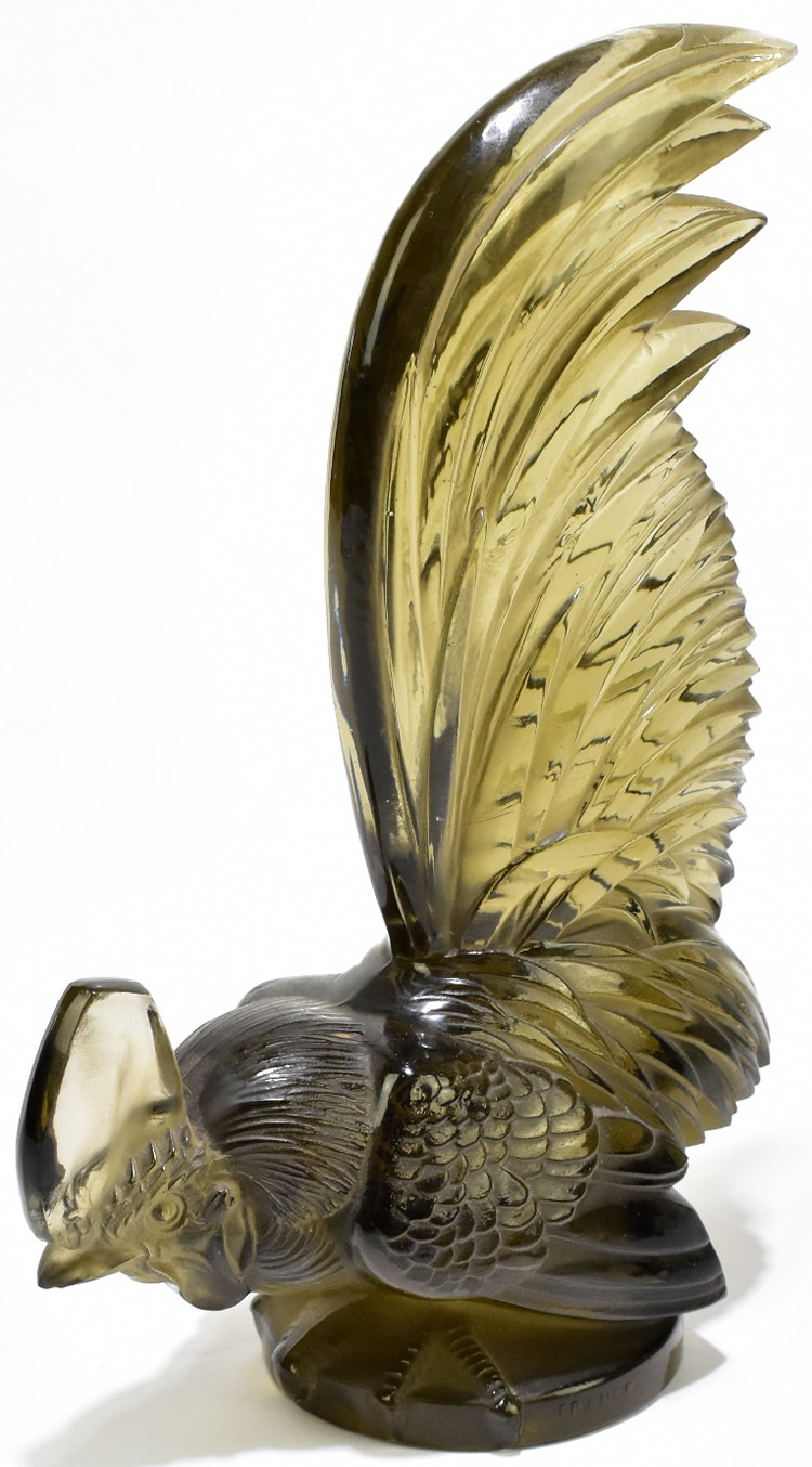 R. Lalique Coq Nain Car Mascot
