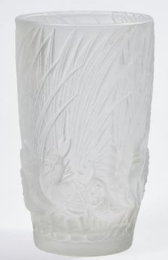 R. Lalique Coqs et Plumes Vase