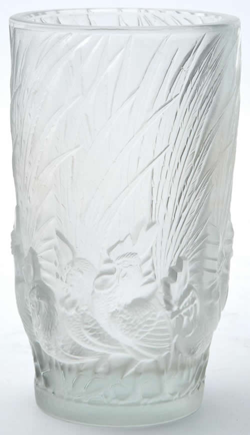 R. Lalique Coqs Et Plumes Vase