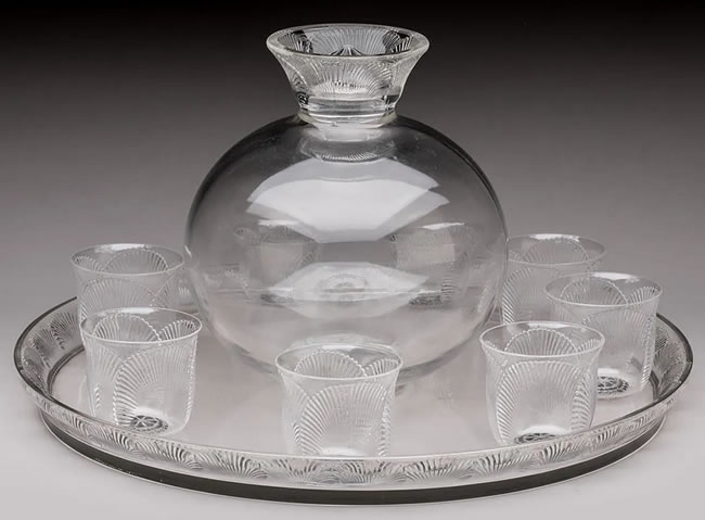 R. Lalique Coquelicot Drinks Service