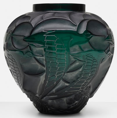 R. Lalique Courlis Vase