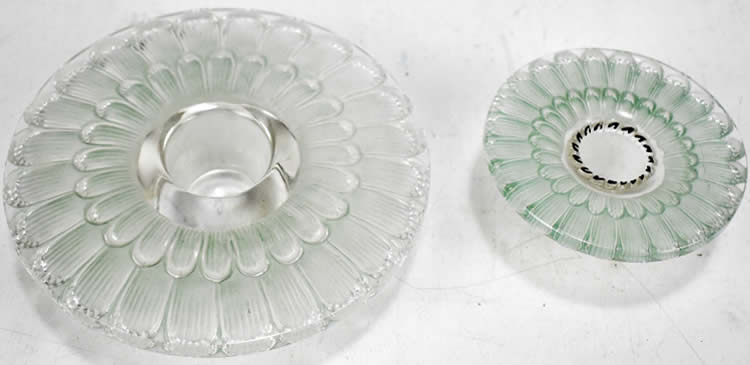 R. Lalique Dahlia Candleholder